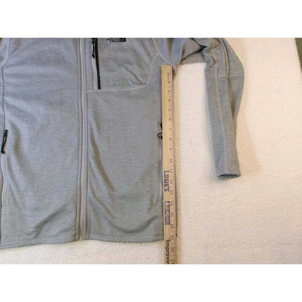 The North Face Mens Grey Full Zip Fleece Jacket‎ NF0A3SO6 Size M